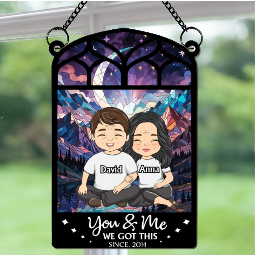 You And Me - Personalized Custom Suncatcher - Image 6
