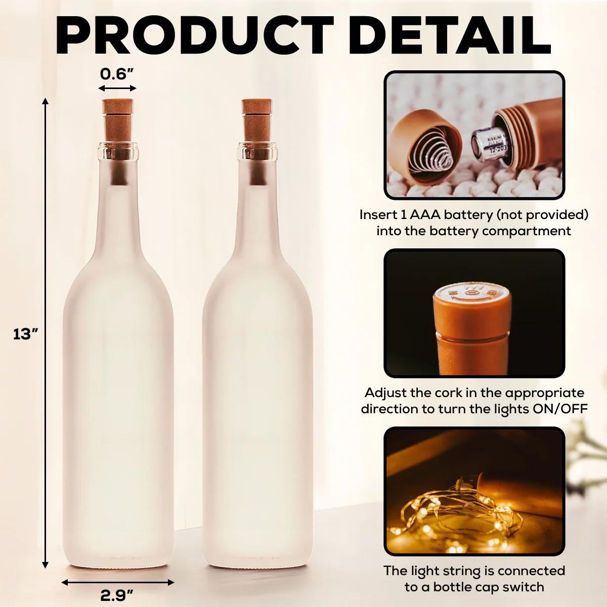 You And Me We Got This - Personalized Custom Bottle Lamp - Image 7