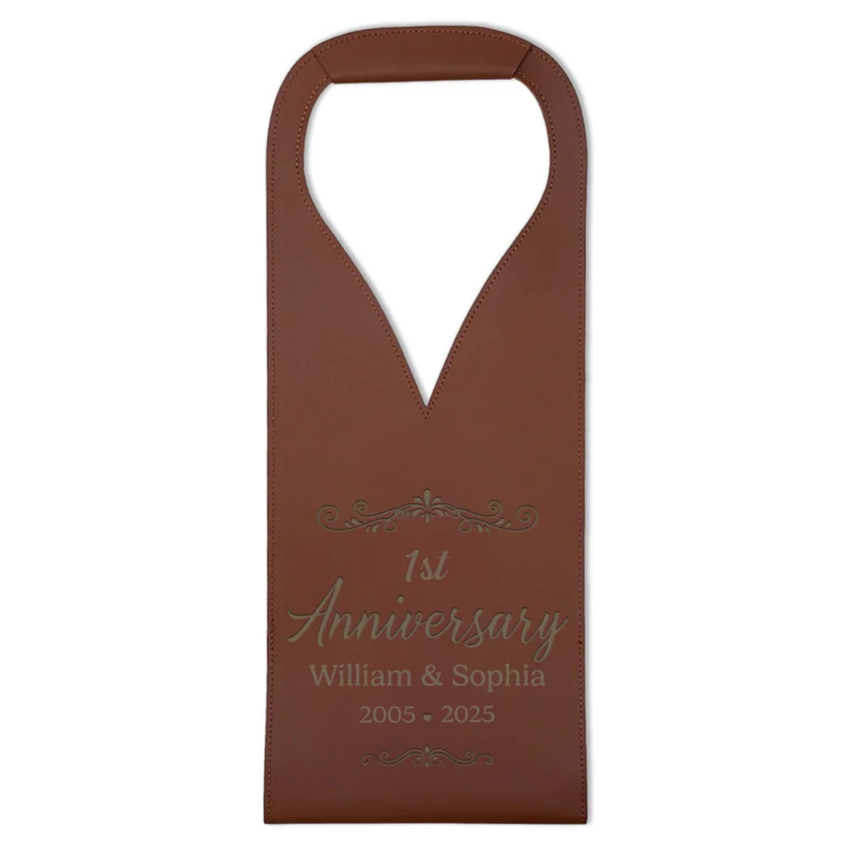 You And Me We Got This - Personalized Custom Engraved Leather Wine Bag - Image 7
