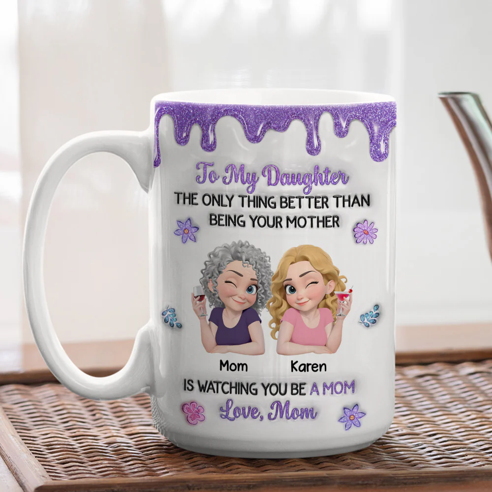 You And Your Kids - Personalized Custom 3D Inflated Effect Mug - Image 5