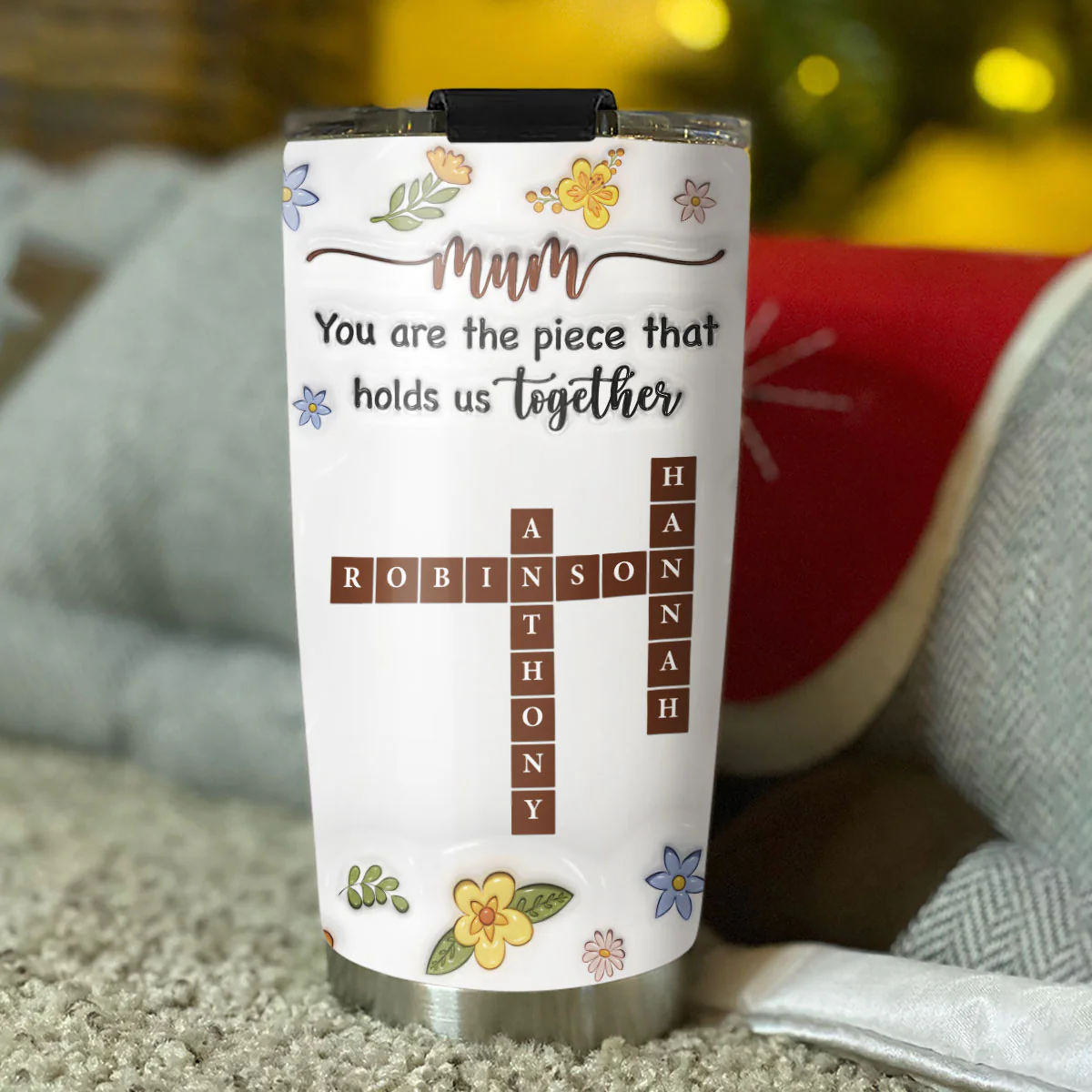 You Are A Special Piece Mom - Personalized Custom 3D Inflated Effect Tumbler - Image 3