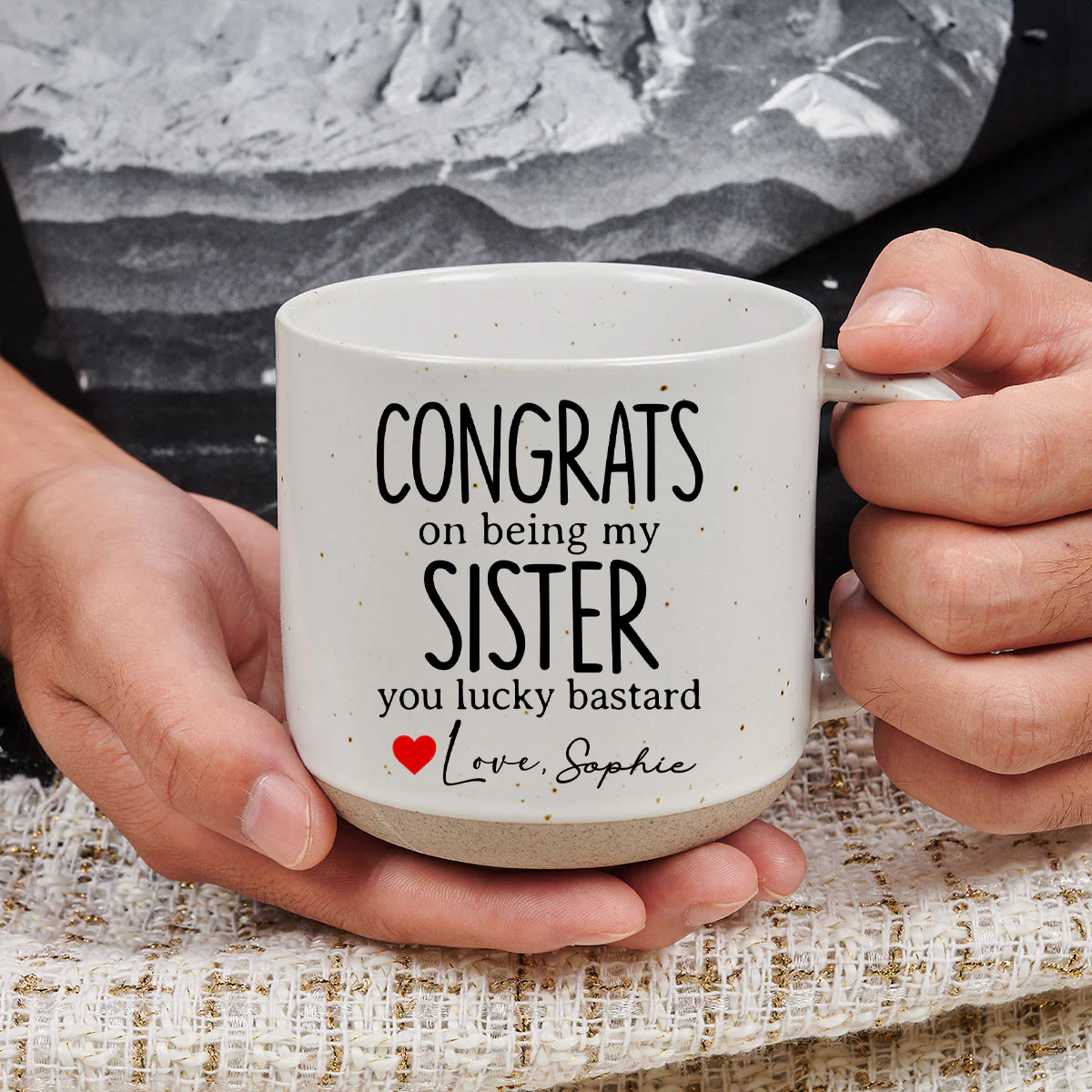 You Are An Awesome Brother - Personalized Custom Pottery Mug - Image 2