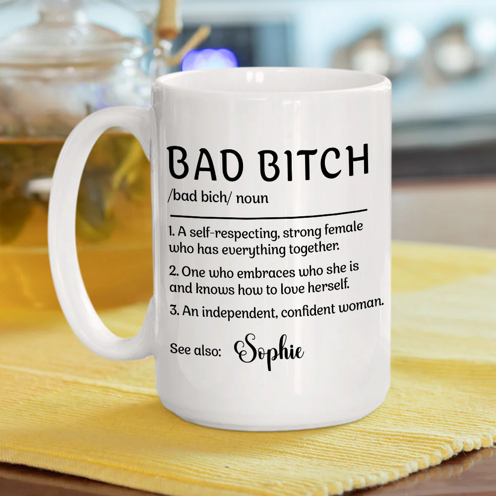 You Are Bad Bitch Bestie - Personalized Custom Coffee Mug - Image 2