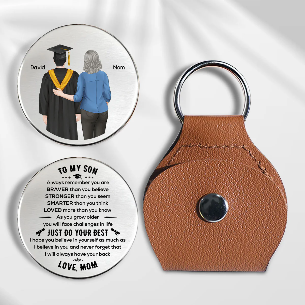 You Are Braver Strong Smarter - Personalized Custom Pocket Hug