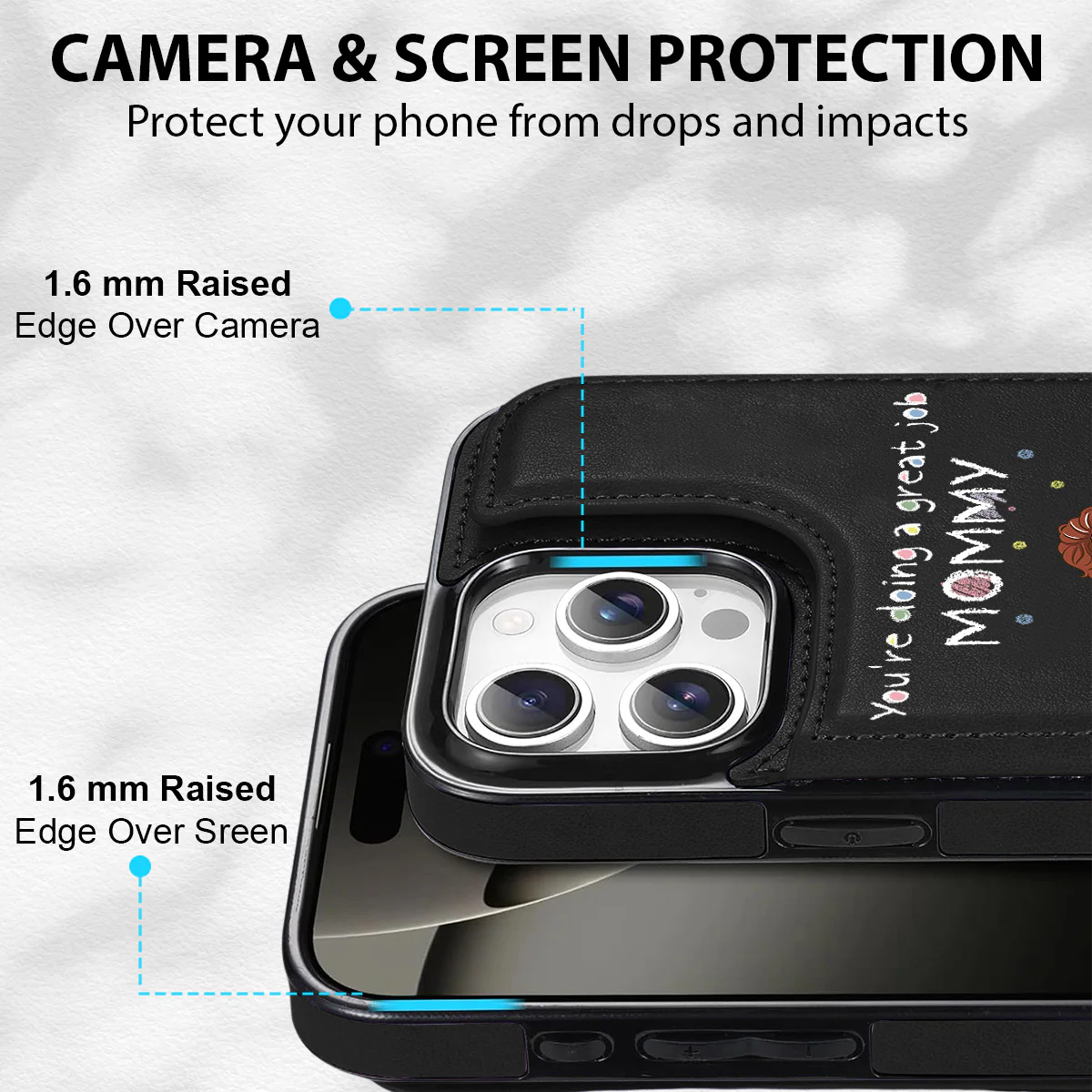 You Are Doing A Great Job - Personalized Custom Leather Phone Case - Image 8