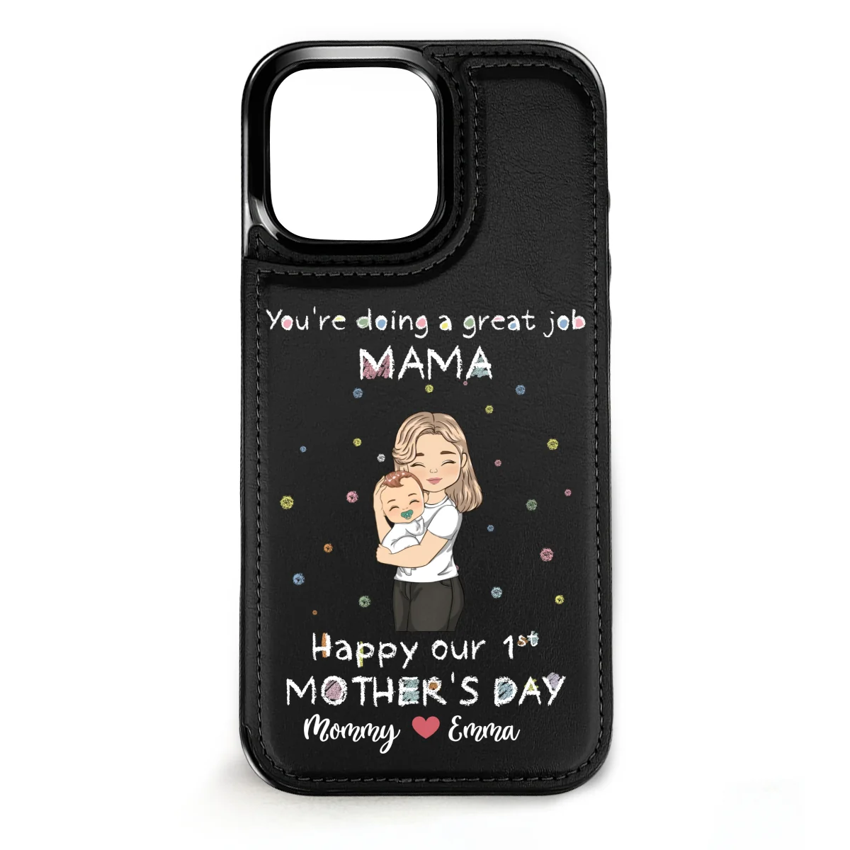 You Are Doing A Great Job - Personalized Custom Leather Phone Case - Image 9