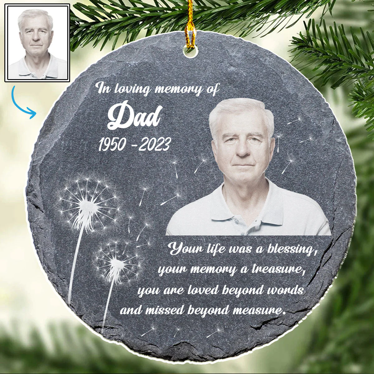 You Are Loved Beyond Words - Personalized Custom Acrylic Ornament
