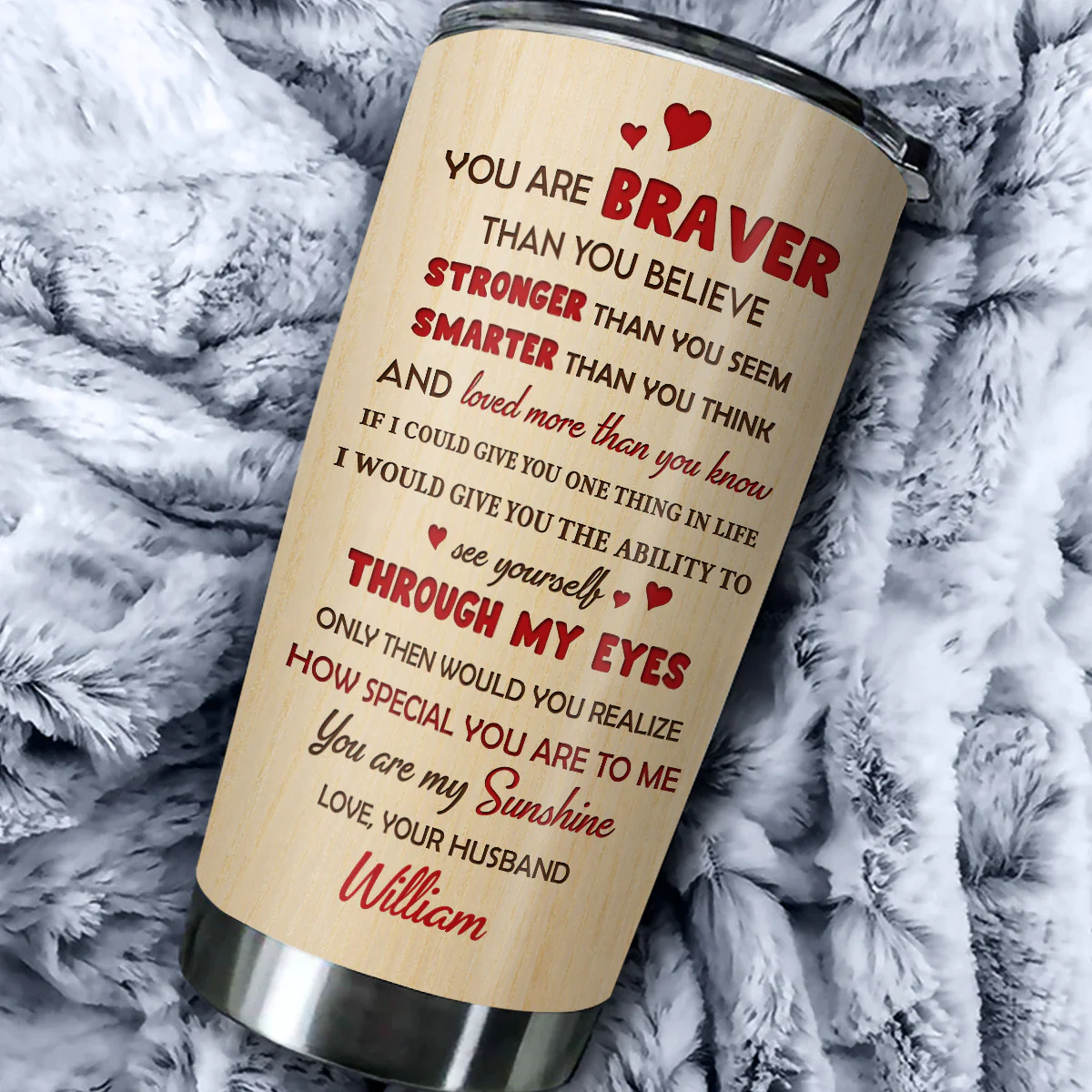You Are Loved - Personalized Custom Tumbler - Image 3