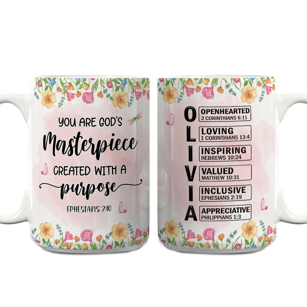 You Are Masterpiece - Personalized Custom Coffee Mug - Image 2