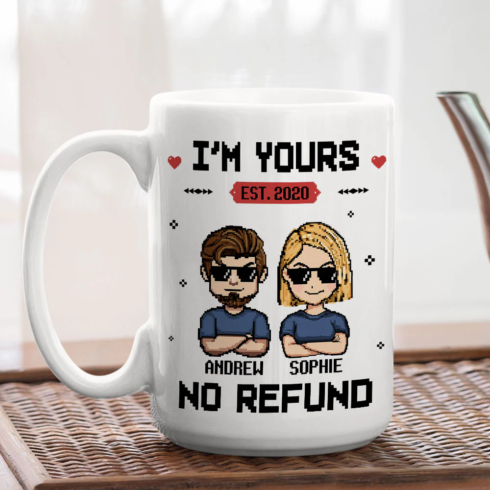 You Are Mine - Personalized Custom Coffee Mug - Image 5