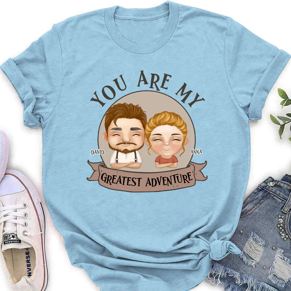 You Are My Adventure - Personalized Custom Women's T-shirt - Image 4
