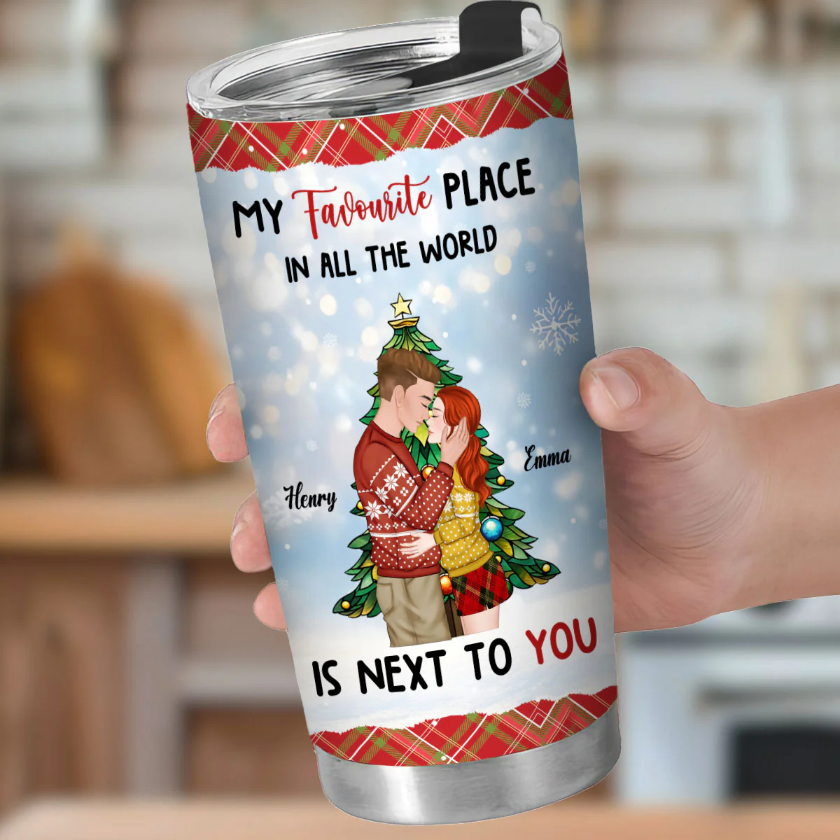 You Are My Favorite Place - Personalized Custom Tumbler - Image 5