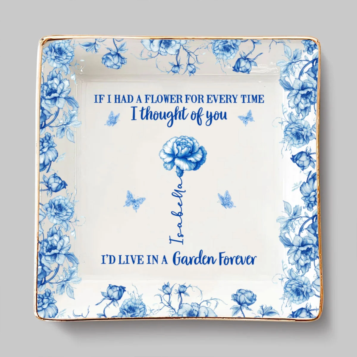 You Are My Forever Garden - Personalized Custom Jewelry Dish - Image 7