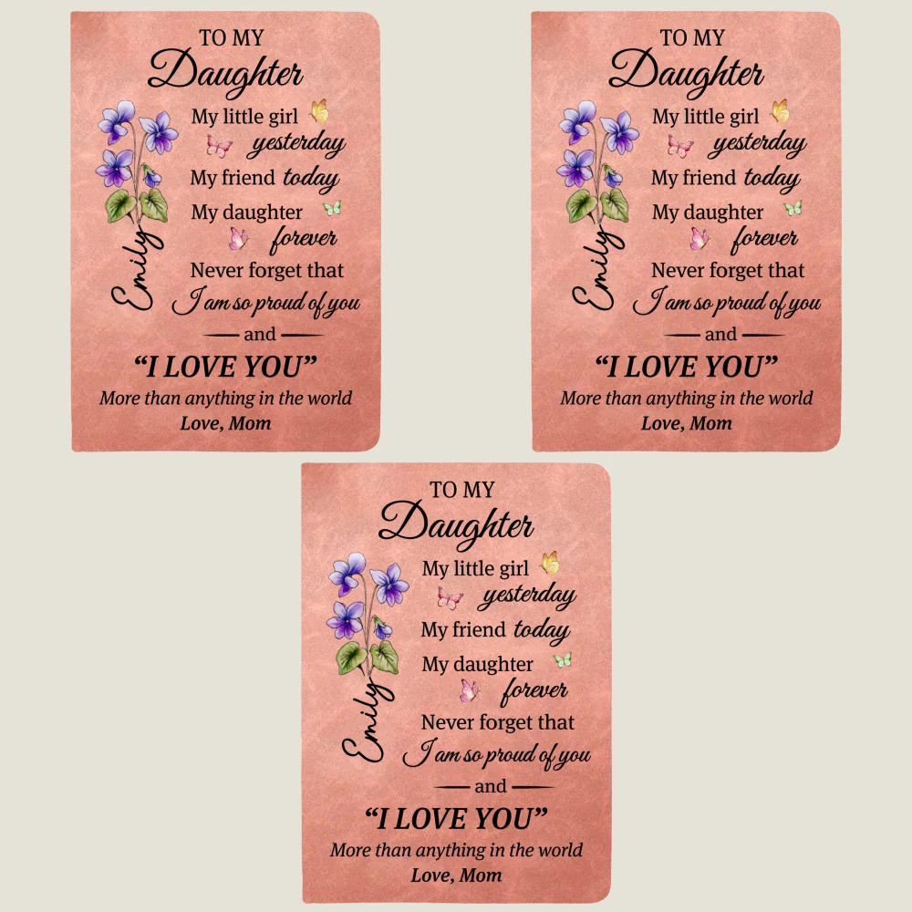 You Are My Greatest Blessing - Personalized Custom Leather Journal - Image 10