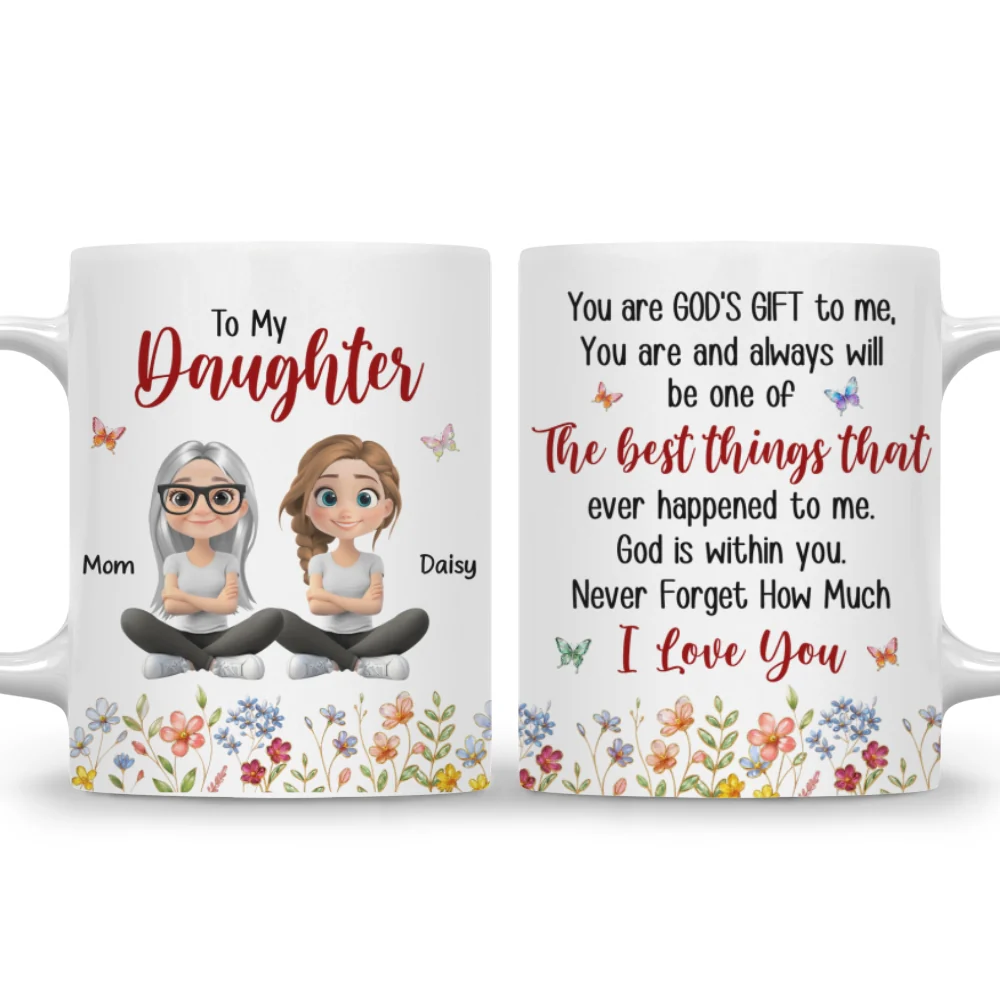 You Are My Happiness - Personalized Custom Coffee Mug - Image 8