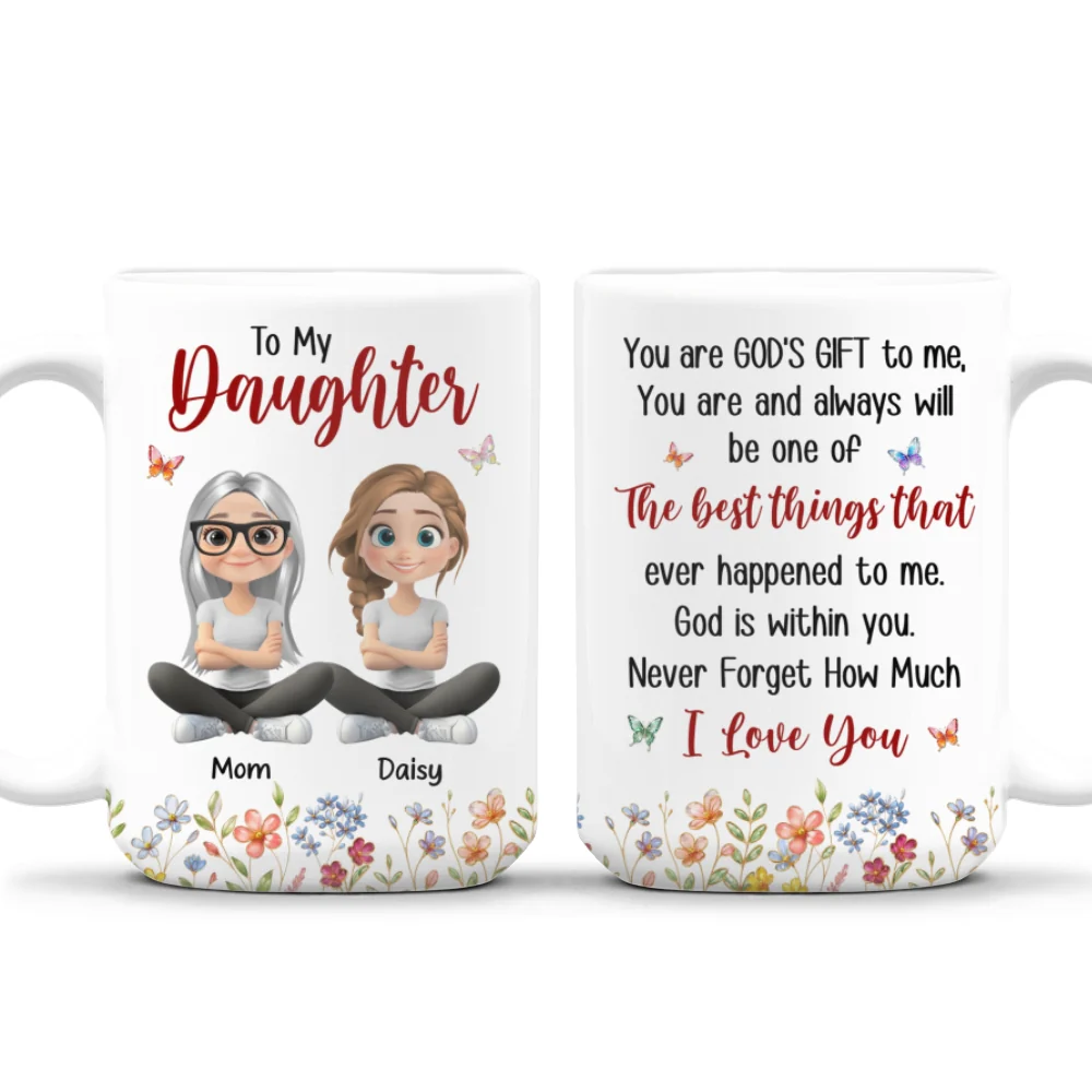 You Are My Happiness - Personalized Custom Coffee Mug - Image 9
