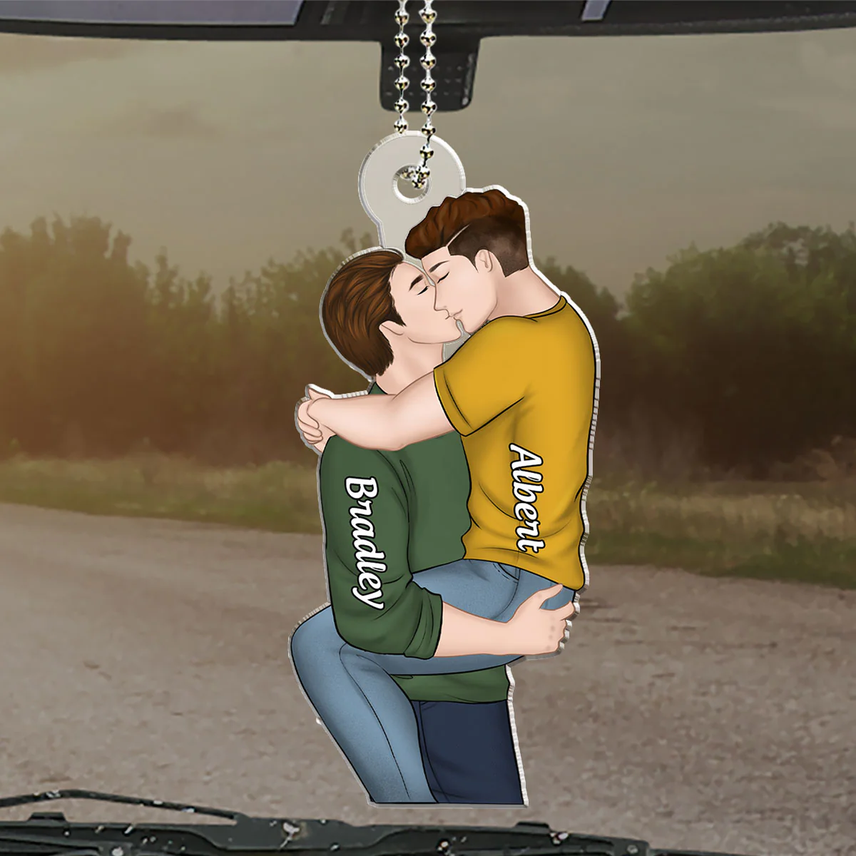 You Are My Love - Personalized Custom Car Ornament - Image 2
