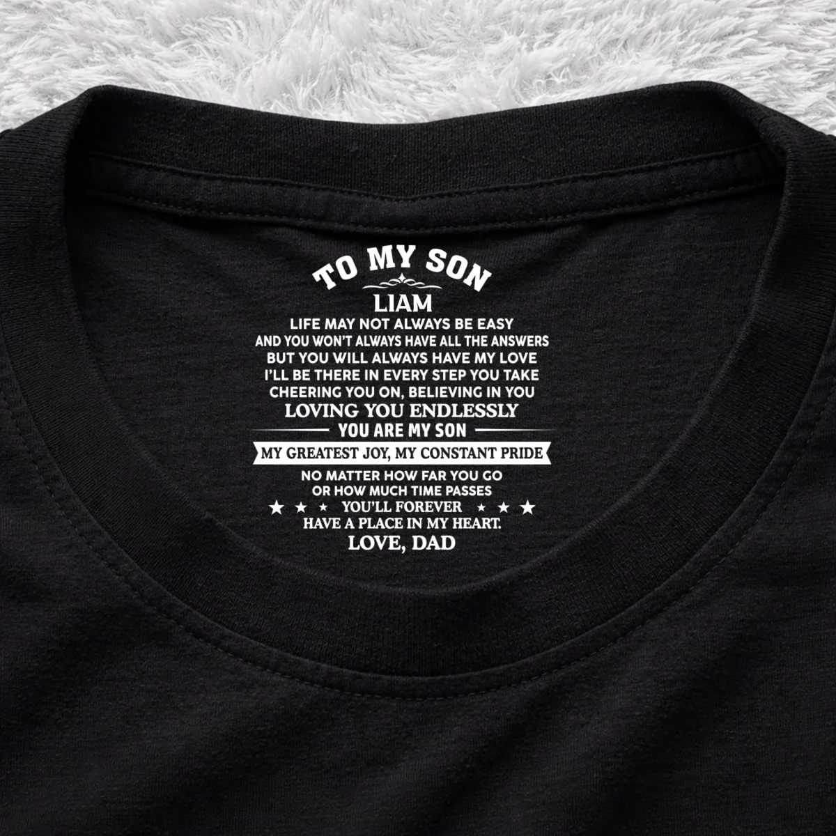 You Are My Pride - Personalized Custom Inside Neck Print T-Shirt - Image 7