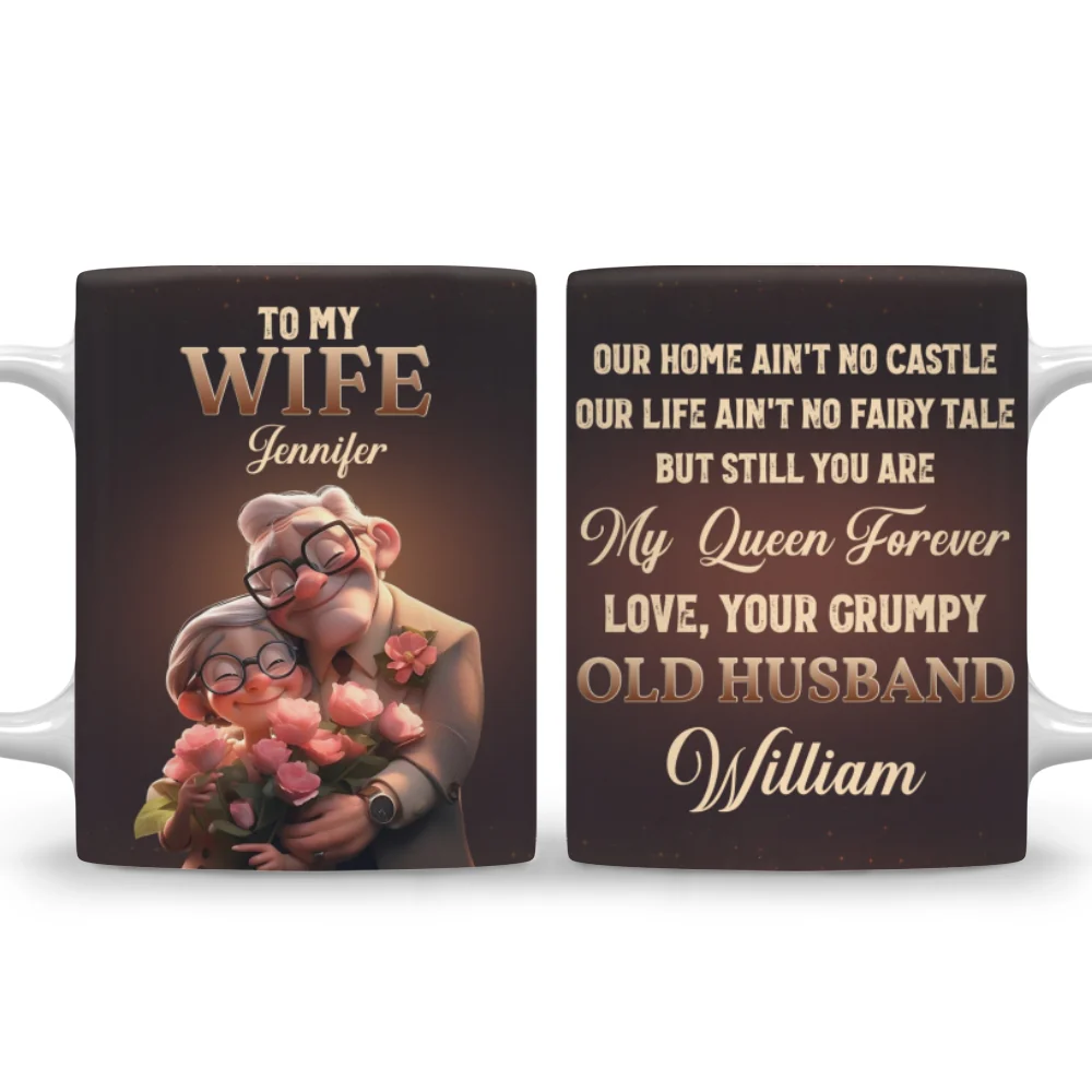 You Are My Queen Forever - Personalized Custom Coffee Mug - Image 7