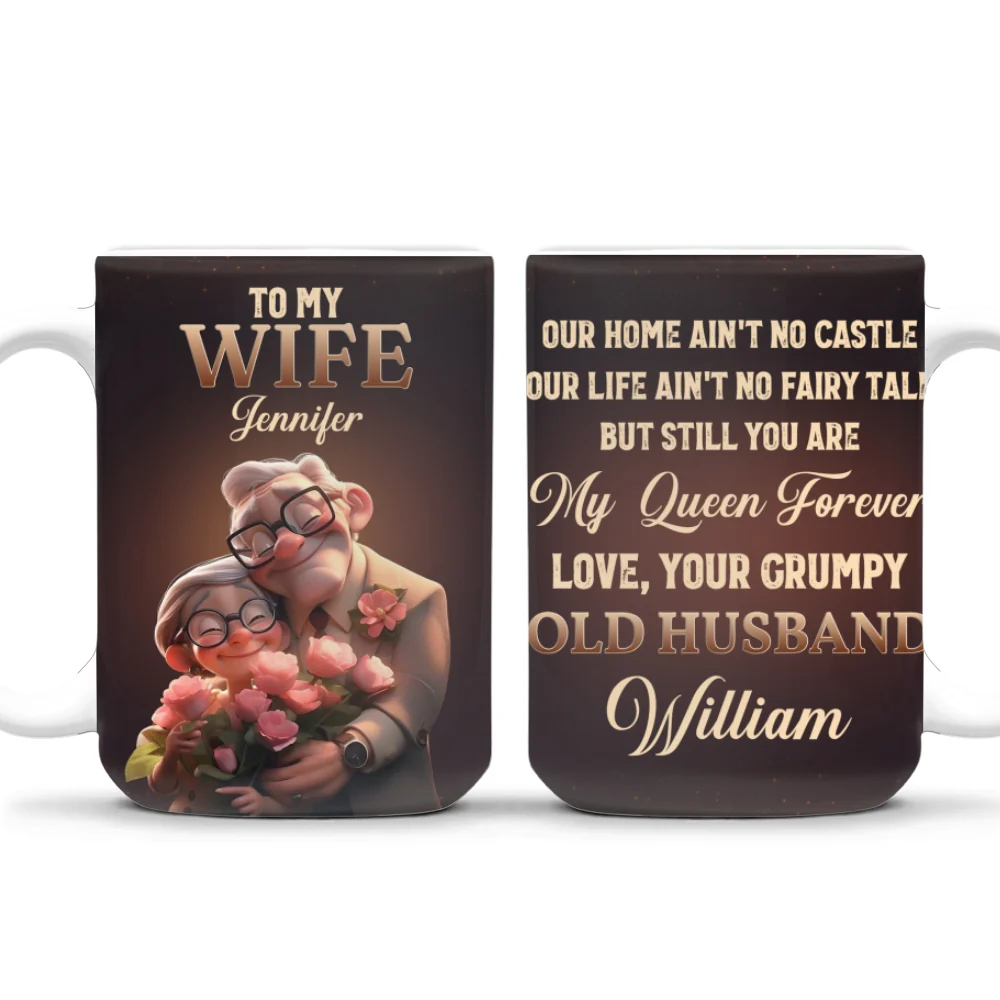 You Are My Queen Forever - Personalized Custom Coffee Mug - Image 8