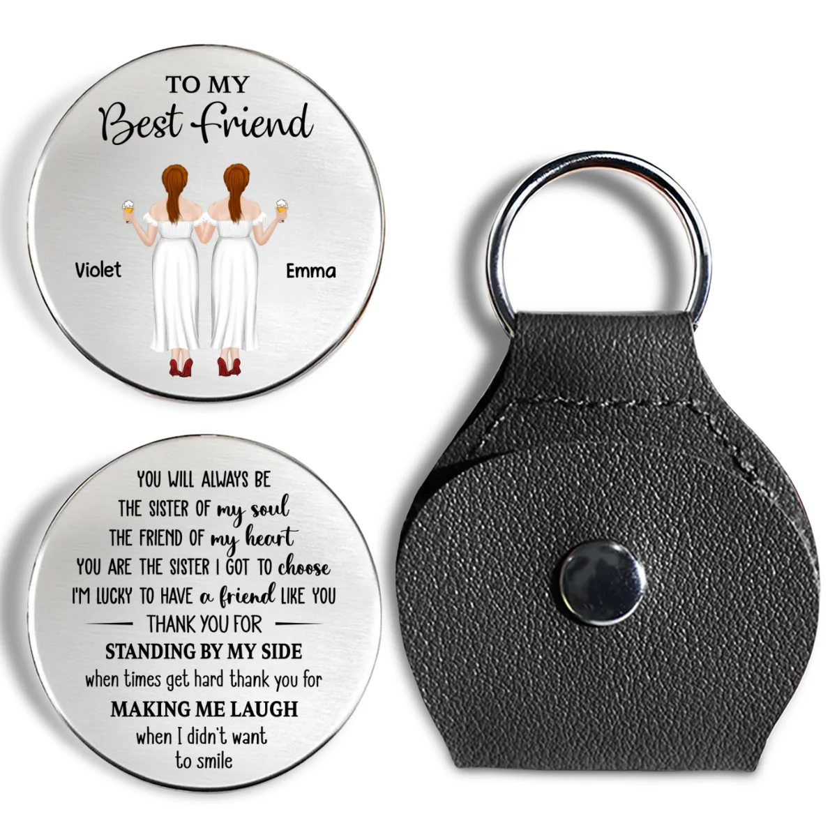 You Are My Soul Sister - Personalized Custom Pocket Hug - Image 8