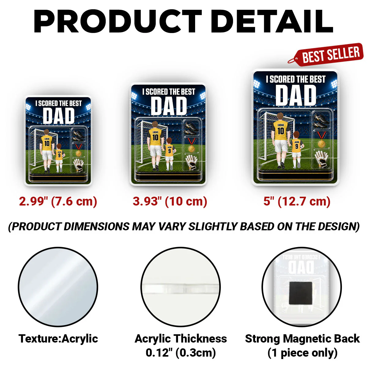 You Are Our MVP - Personalized Custom Acrylic Fridge Magnet - Image 6