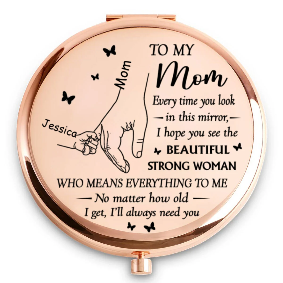 You Are So Beautiful - Personalized Custom Compact Mirror - Image 5