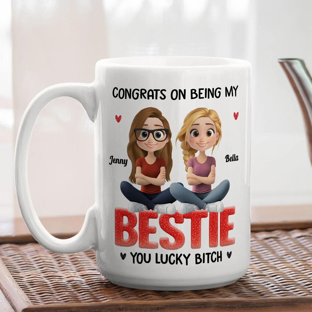 You Are So Lucky - Personalized Custom Coffee Mug - Image 6