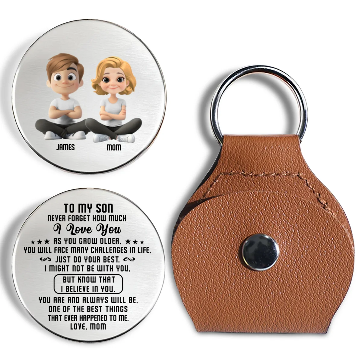 You Are Strong And Brave - Personalized Custom Pocket Hug - Image 7