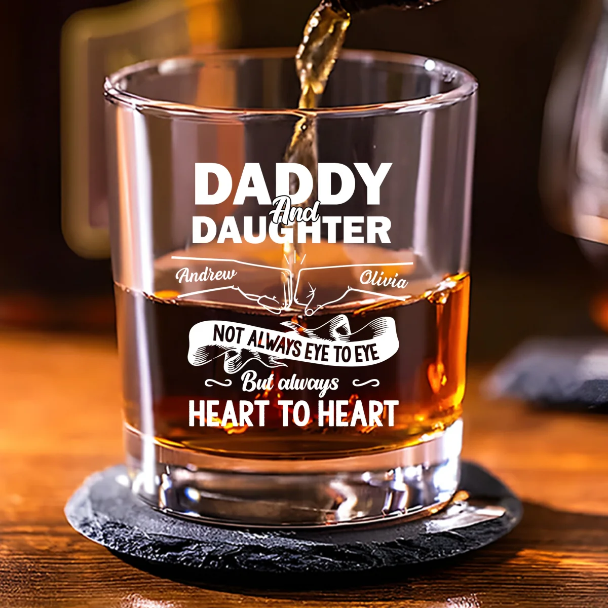 You Are The Best - Personalized Custom Whiskey Glass - Image 5
