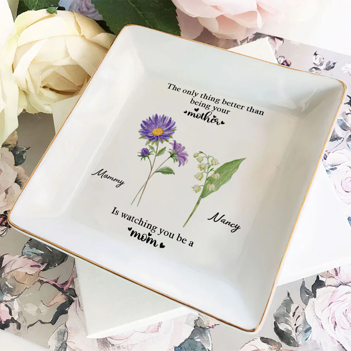 You Are The Best Thing - Personalized Custom Jewelry Dish - Image 3