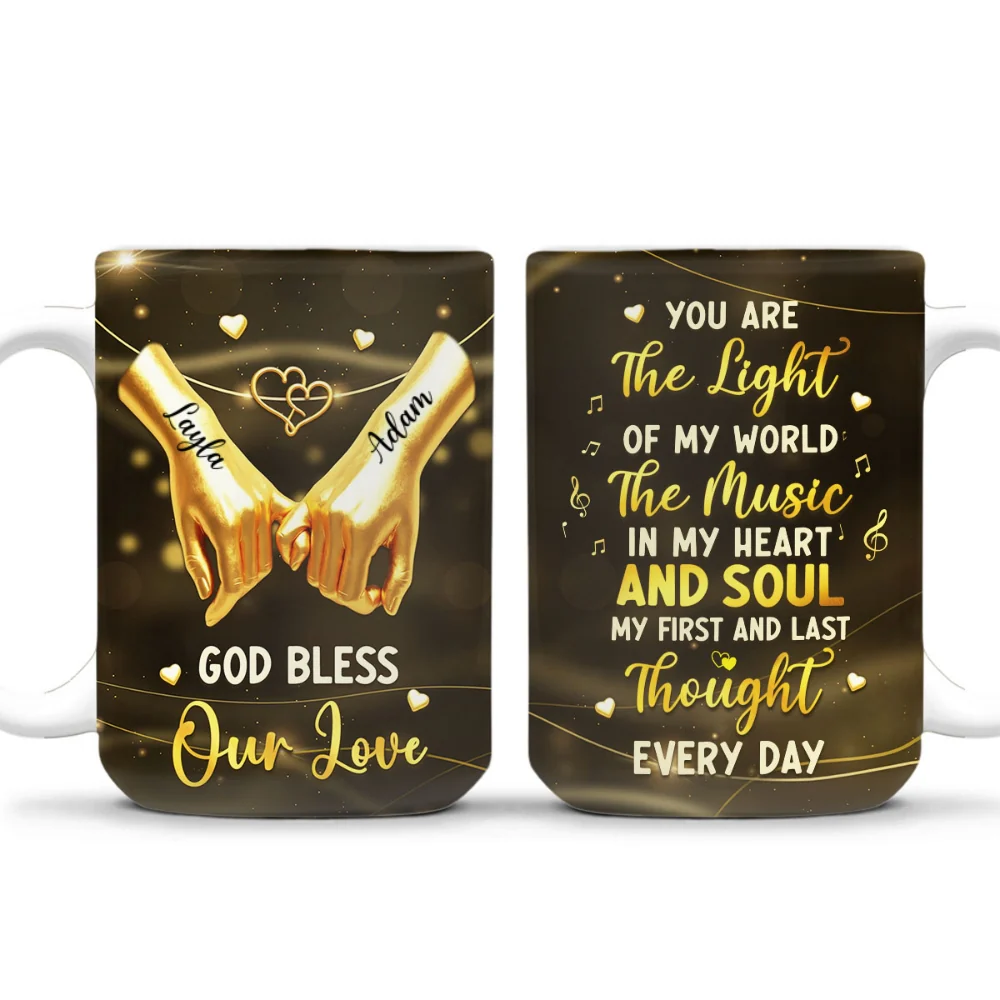 You Are The Light Of My World - Personalized Custom Coffee Mug - Image 8