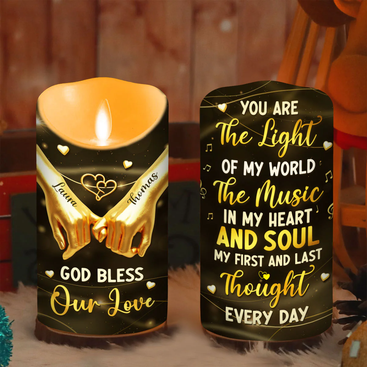 You Are The Light Of My World - Personalized Custom LED Candle