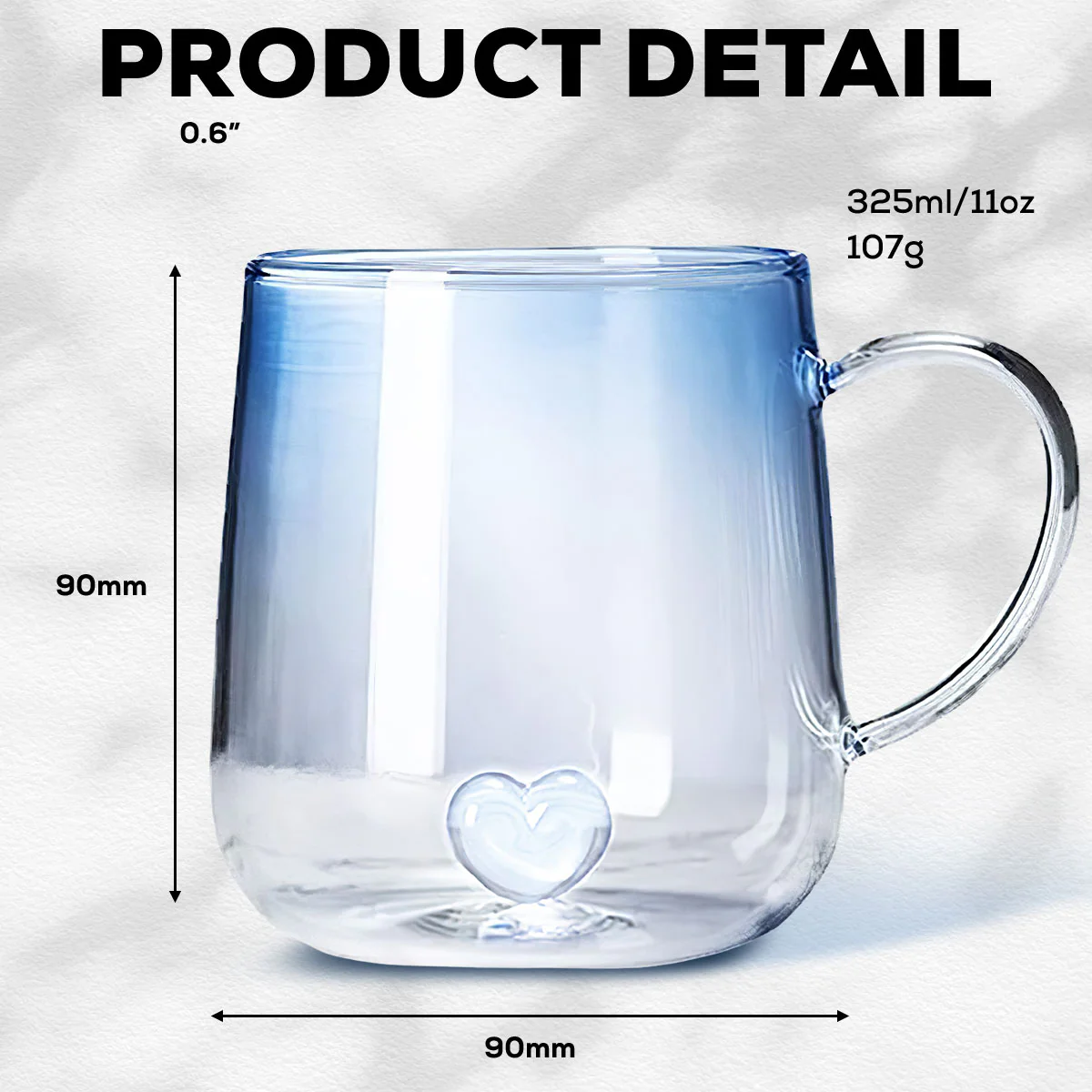 You Are The Most Beautiful Flower - Personalized Custom Blue Gradient Glass Mug - Image 5