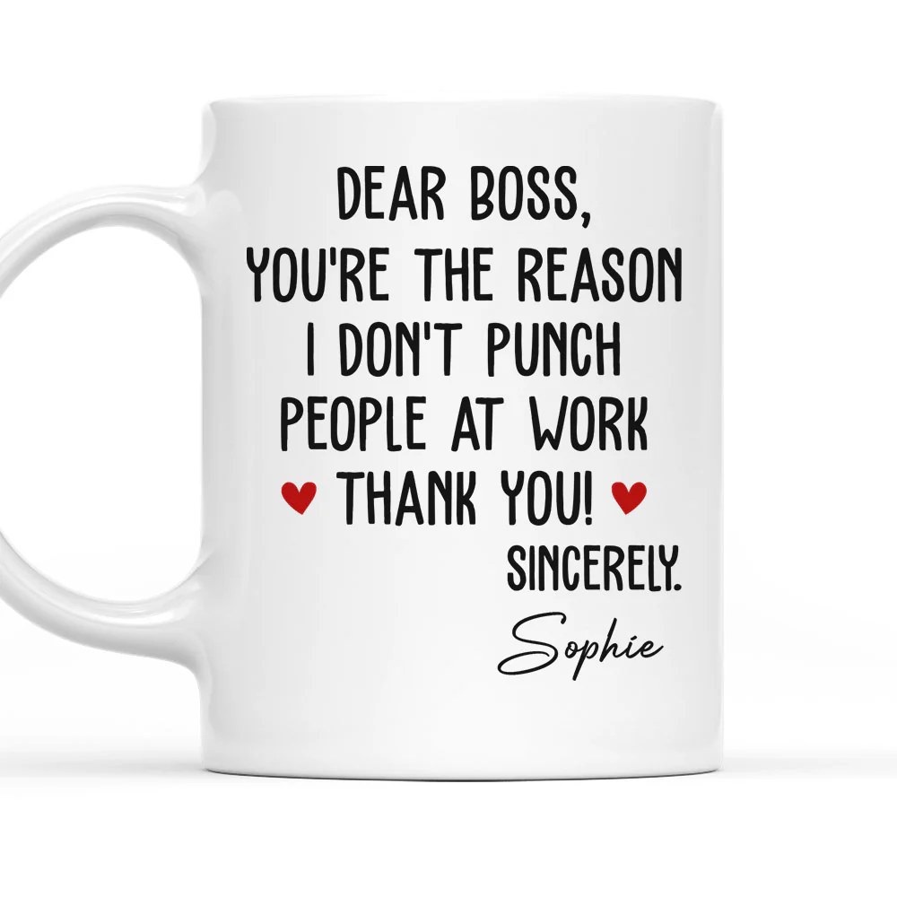 You Are The Reason - Personalized Custom Coffee Mug