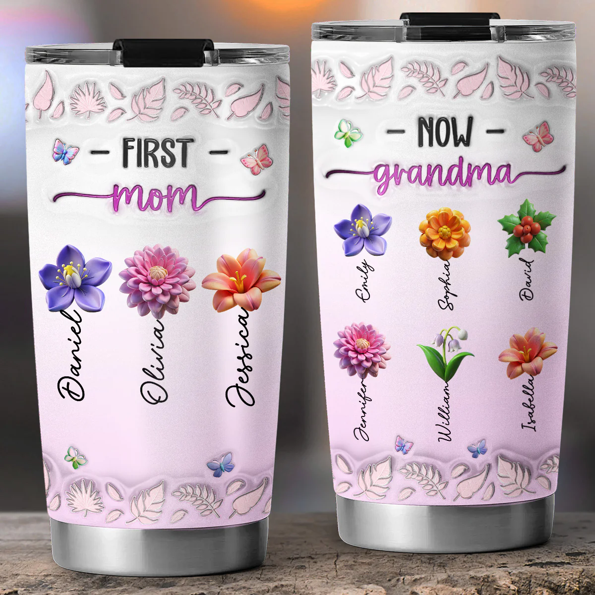 You Are The World To Me - Personalized Custom 3D Inflated Effect Tumbler - Image 4