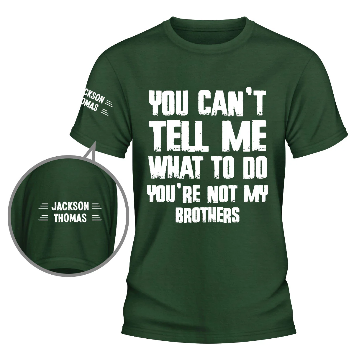 You Can Not Tell Me What To Do Obviously - Personalized Custom Shirt With Design On Sleeve - Image 5