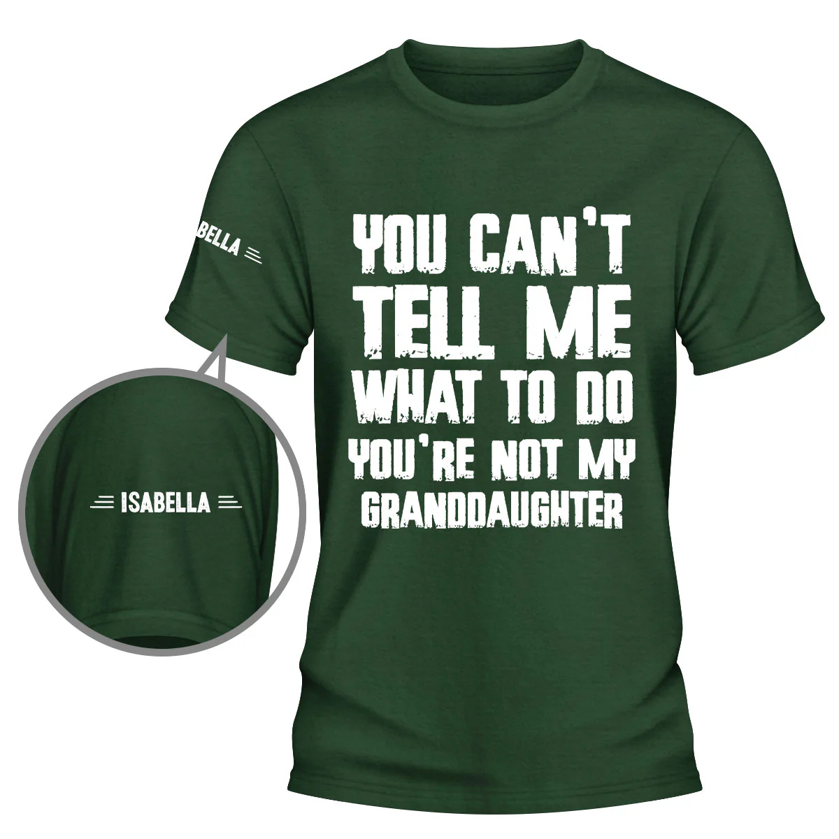 You Can Not Tell Me What To Do - Personalized Custom Shirt With Design On Sleeve - Image 4