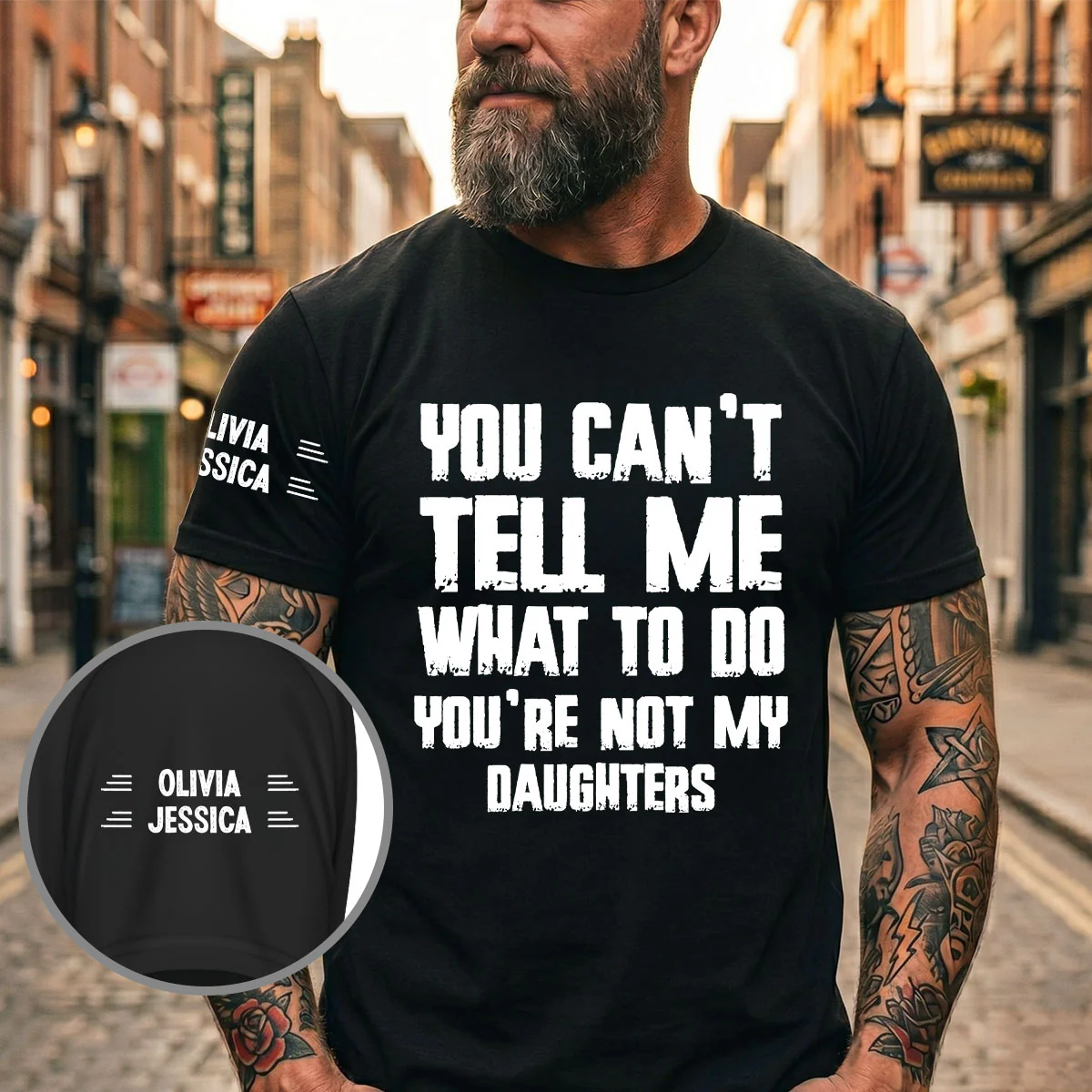 You Can Not Tell Me What To Do - Personalized Custom Shirt With Design On Sleeve - Image 6
