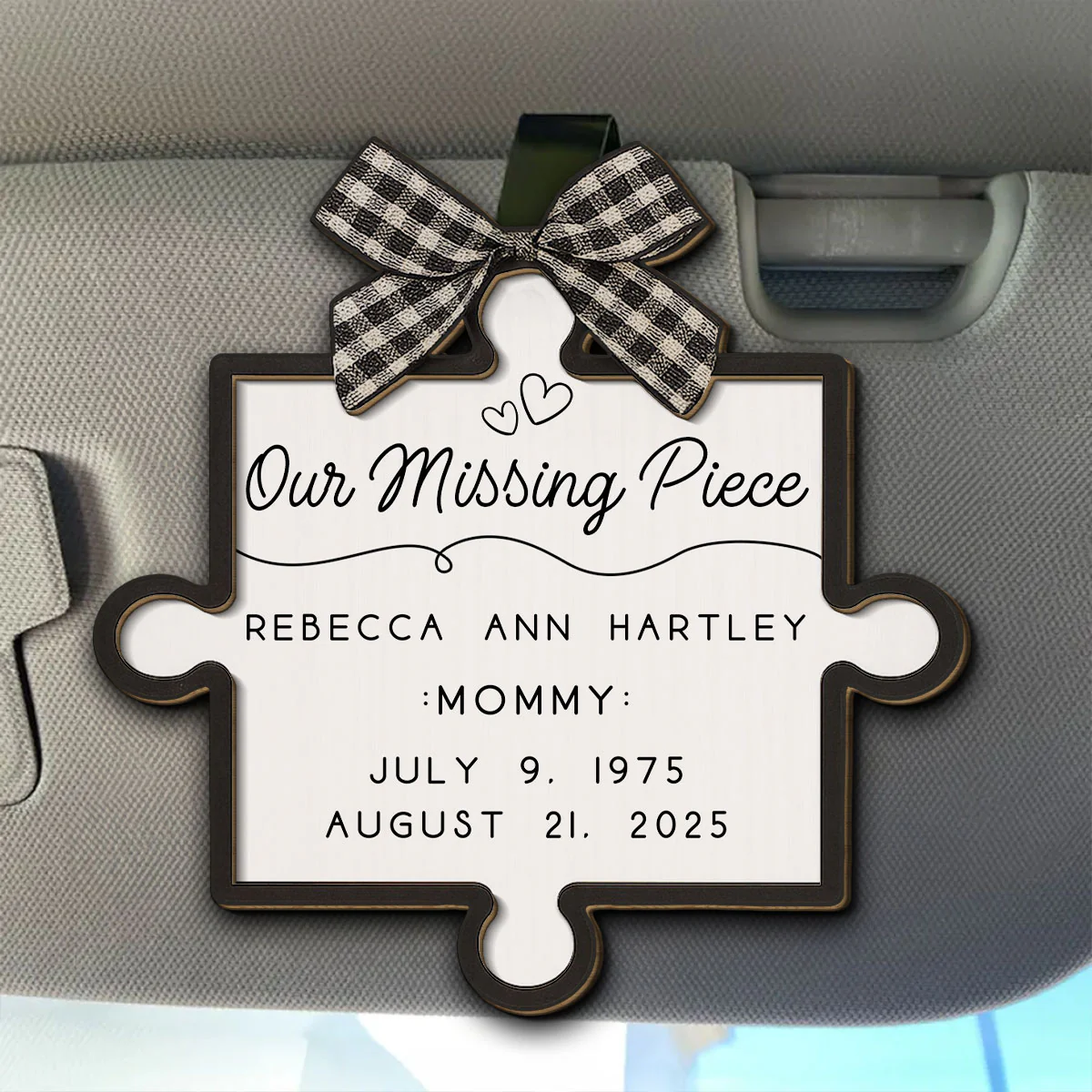 You Complete Me From Heaven - Personalized Custom Car Visor Clip - Image 2