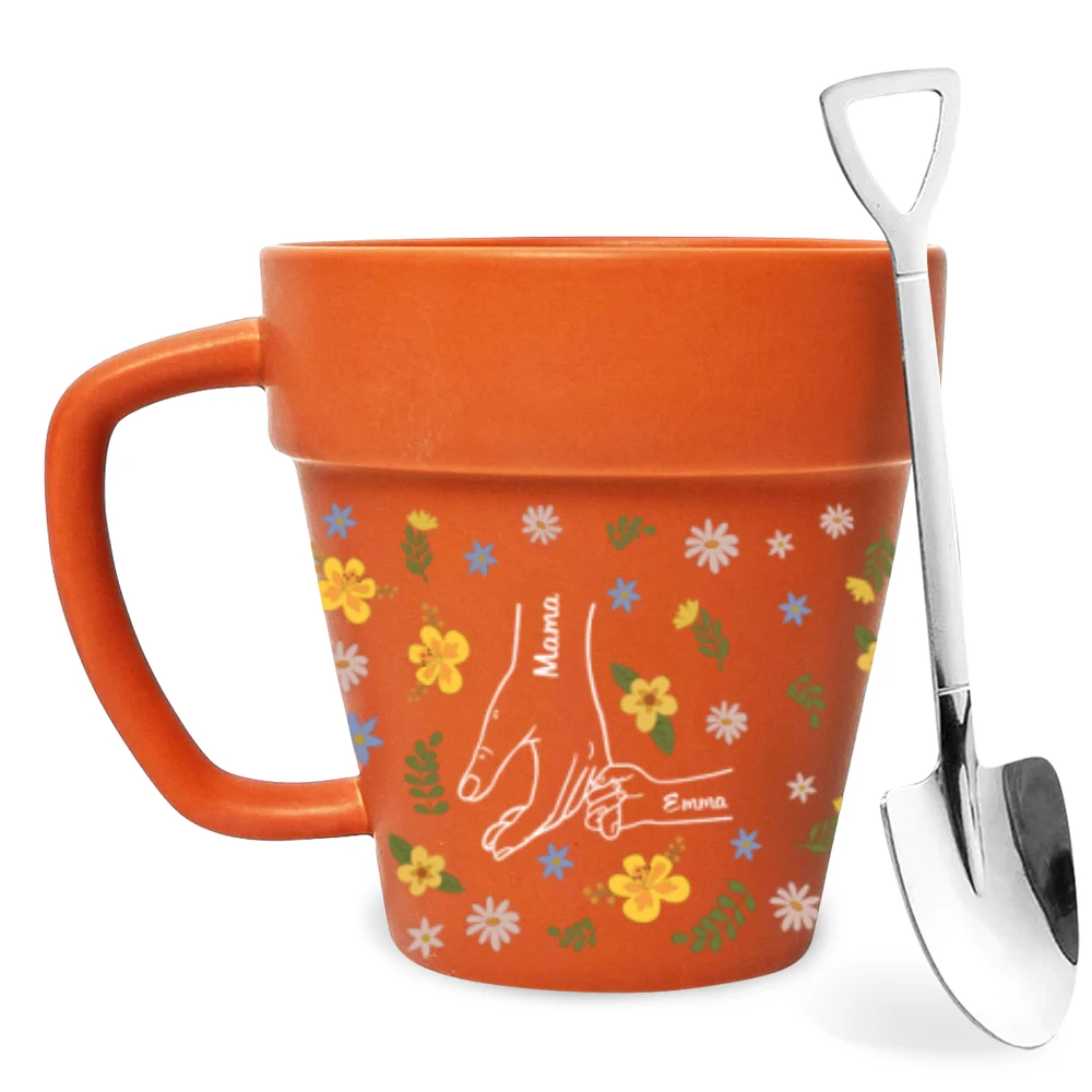 You Hold Our Hearts - Personalized Custom Plant Pot Mug - Image 6
