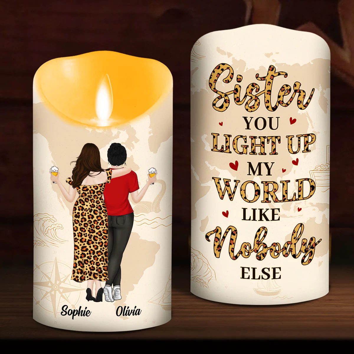 You Light Up Me - Personalized Custom LED Candle - Image 2