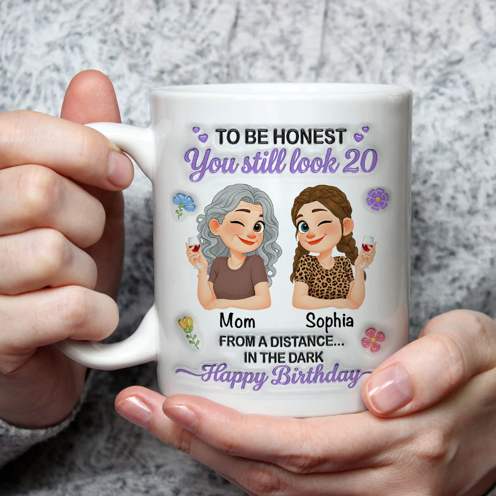 You Look Great Far Away - Personalized Custom 3D Inflated Effect Mug - Image 2