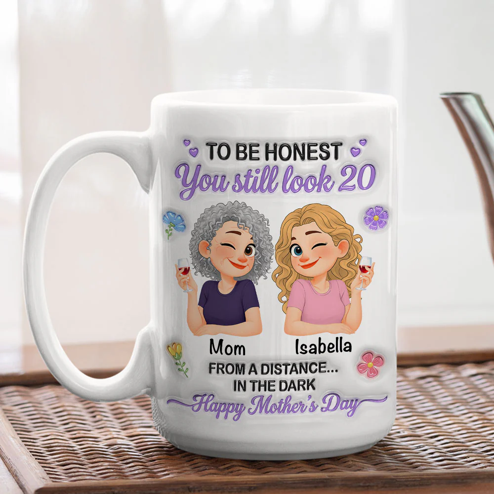 You Look Great Far Away - Personalized Custom 3D Inflated Effect Mug - Image 4