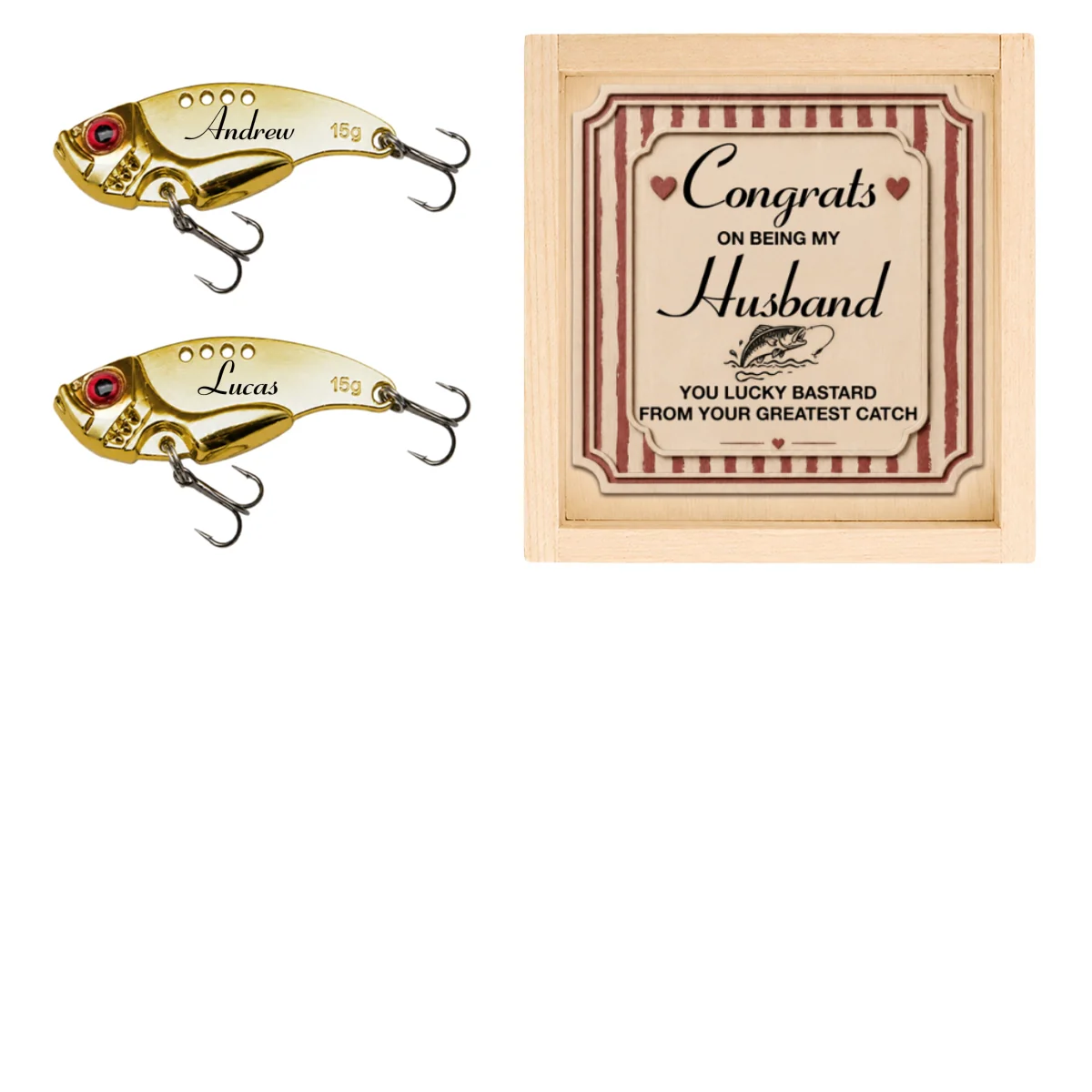 You Lucky Bastard - Personalized Custom Fishing Lure - Image 7