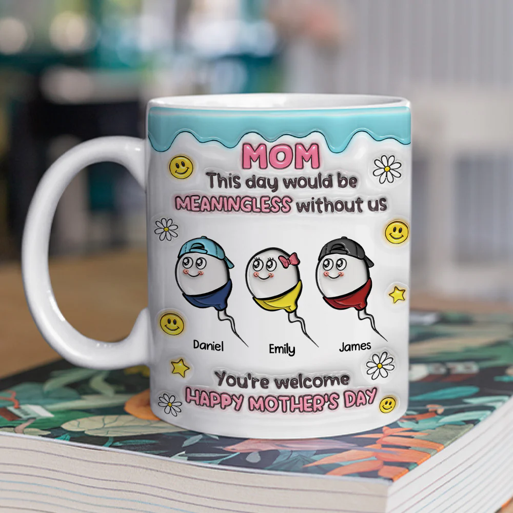 You Made This Day Special - Personalized Custom 3D Inflated Effect Mug - Image 4