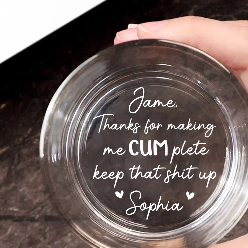 You Make Me Complete - Personalized Custom Engraved Whiskey Glass - Image 5