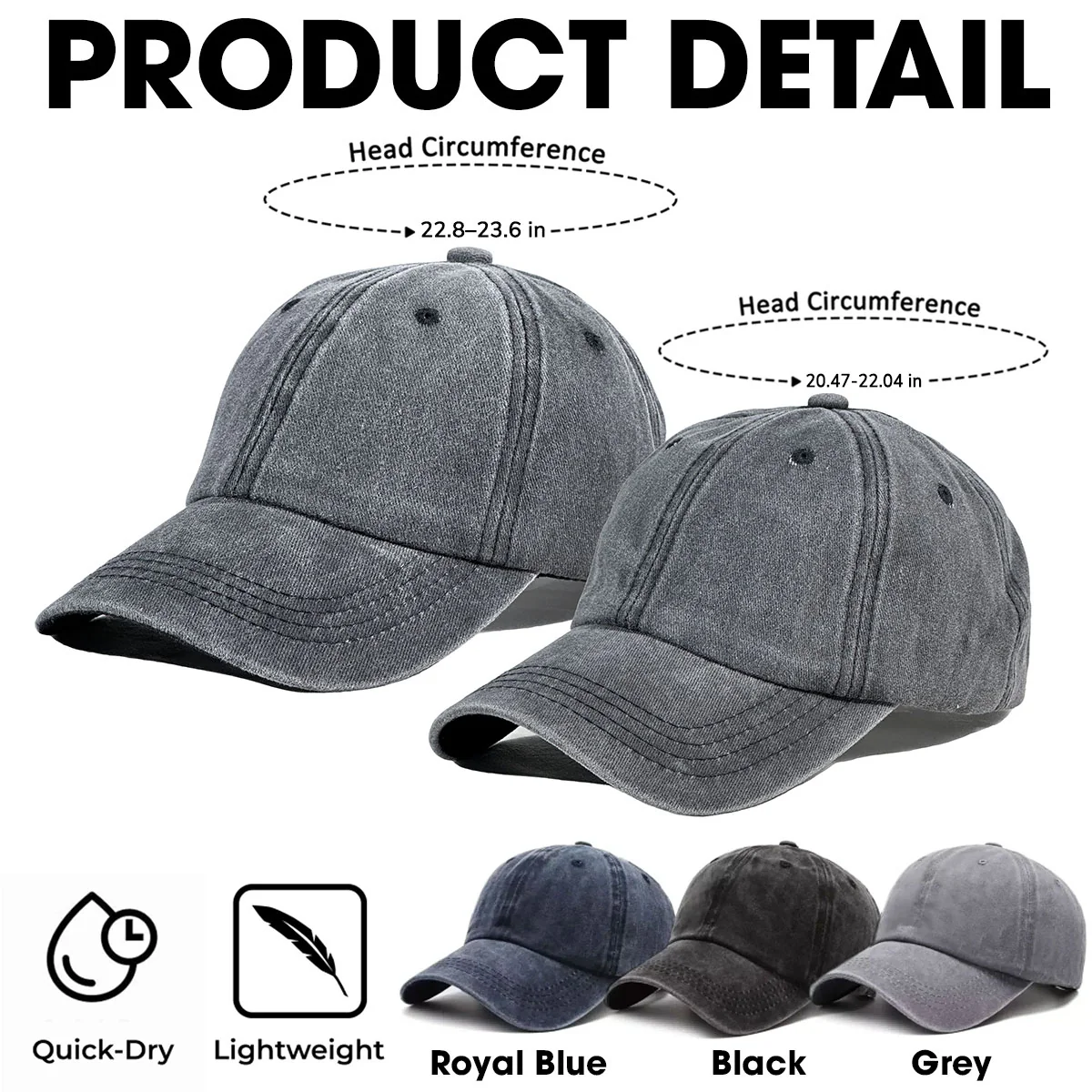 You Make My Heart Smile - Personalized Custom Vintage Washed Denim Cap - Image 8