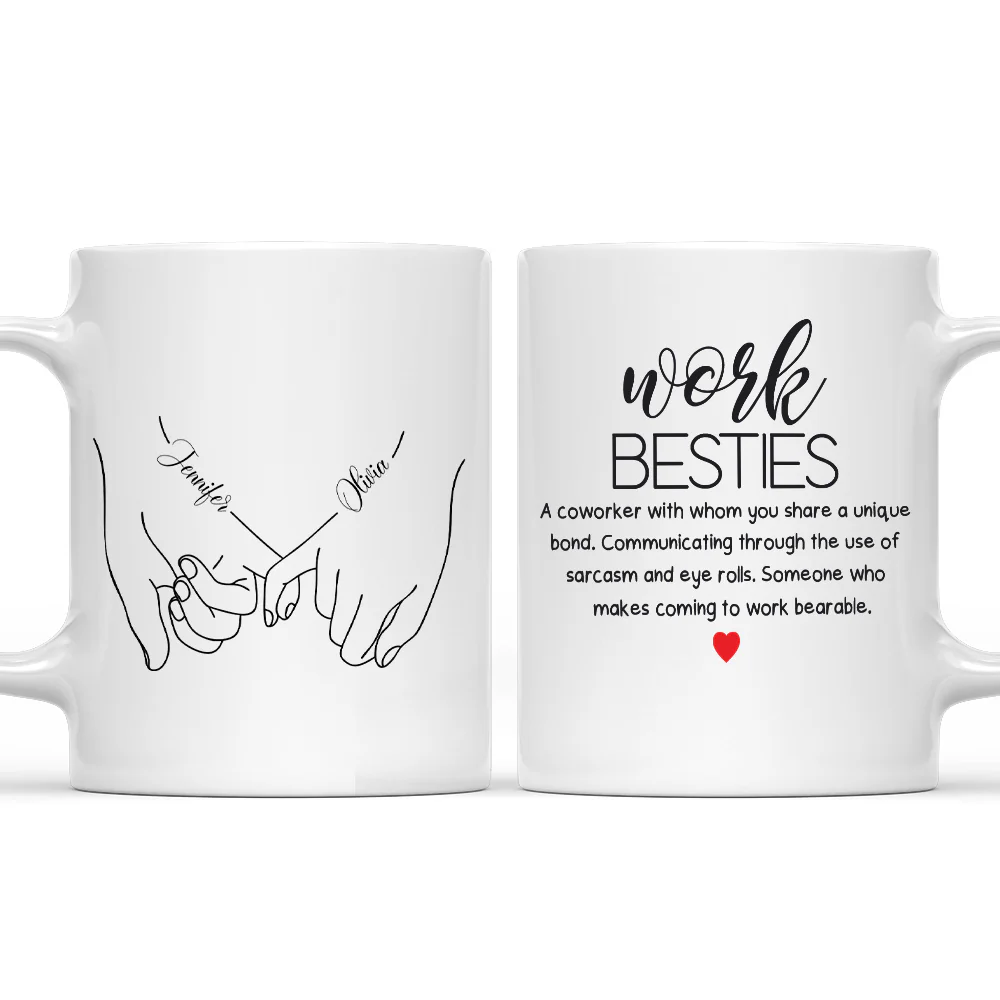You Make Work Bearable - Personalized Custom Coffee Mug