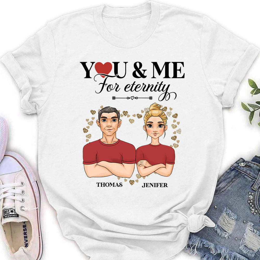 You And Me For Enternity - Personalized Custom Women's T-shirt - Image 3